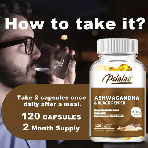 Ashwagandha 1600mgnutriamazonianutriamazoniaPslalae Ashwagandha 1600mg – Stress Relief &amp; Vitality
Introduction
Pslalae Ashwagandha 1600mg is a daily supplement for adults seeking stress relief, mood supporAshwagandha - Stress Relief Pslalae Adults Vitality